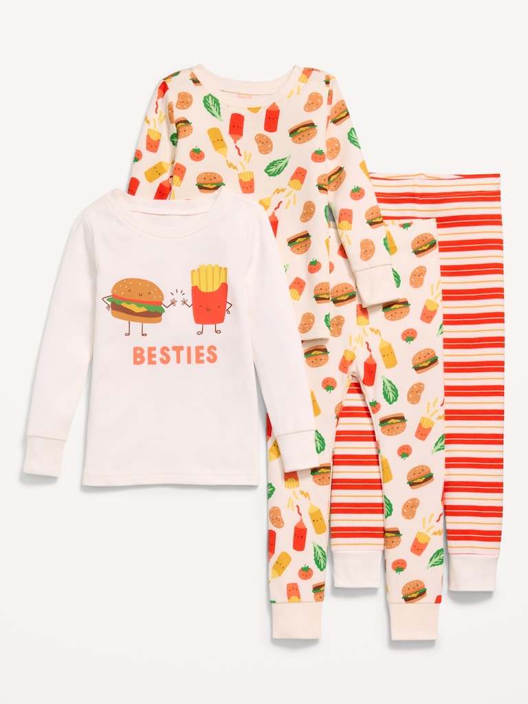 Snug-Fit Graphic Pajama 4-Piece for Toddler & Baby
