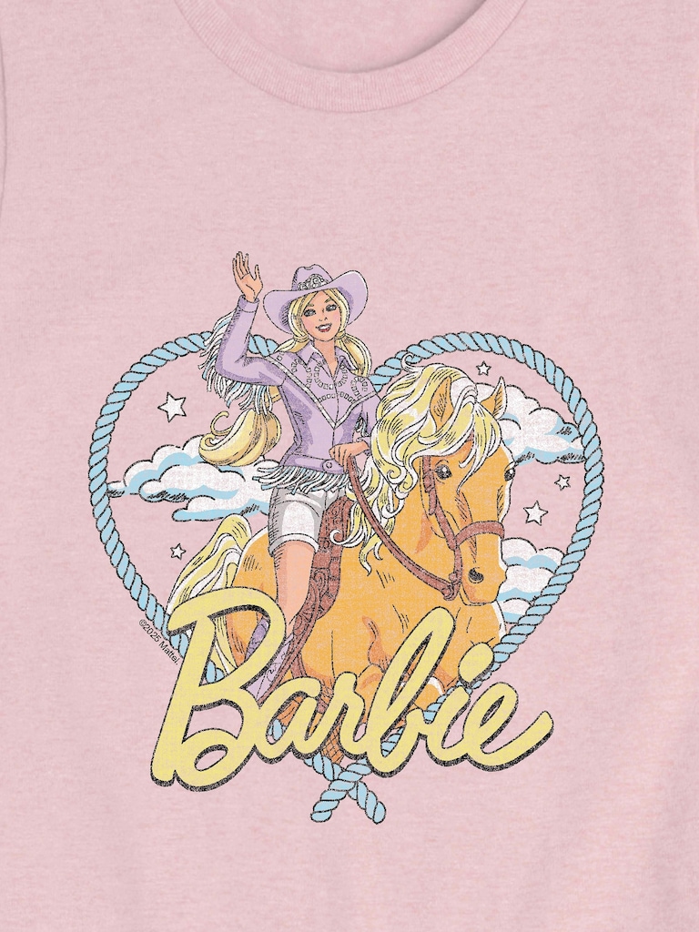 Western Barbie Short Sleeve Tee For Toddler