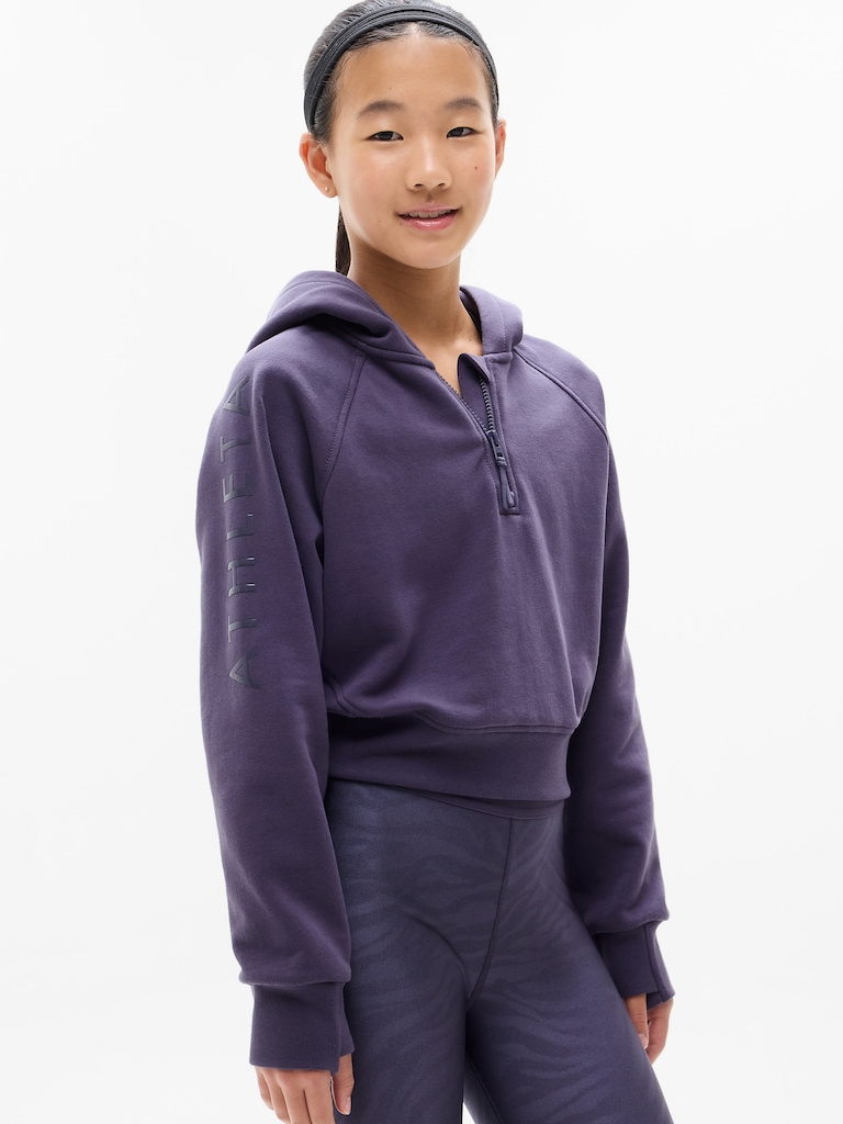Simone Biles Athleta Girl All Day Half Zip Hoodie