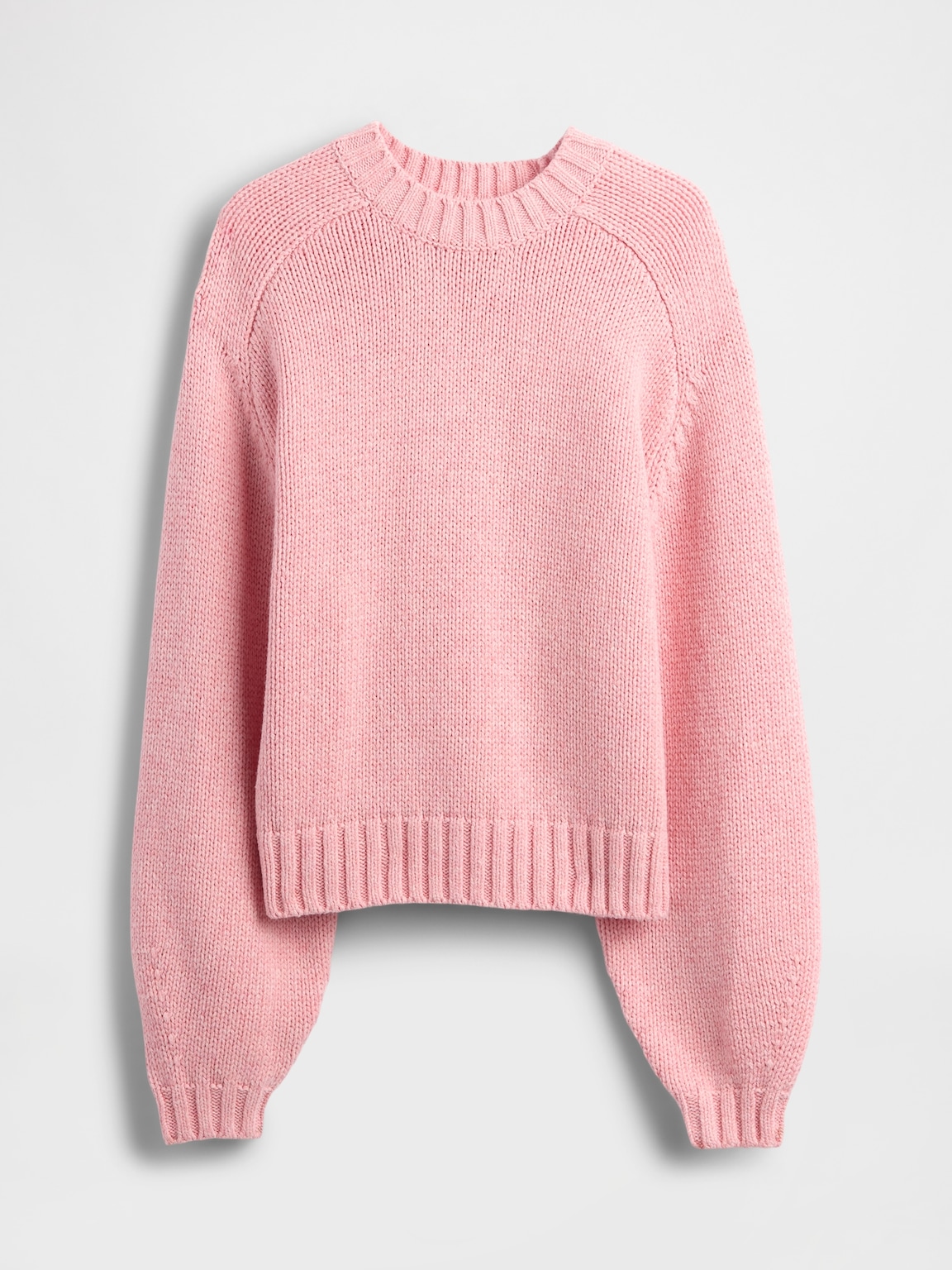 Cotton-Blend Relaxed Crewneck Sweater