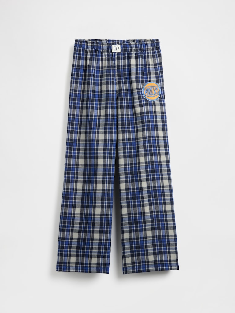 Kids NBA New York Knicks Recycled Flannel PJ Pants
