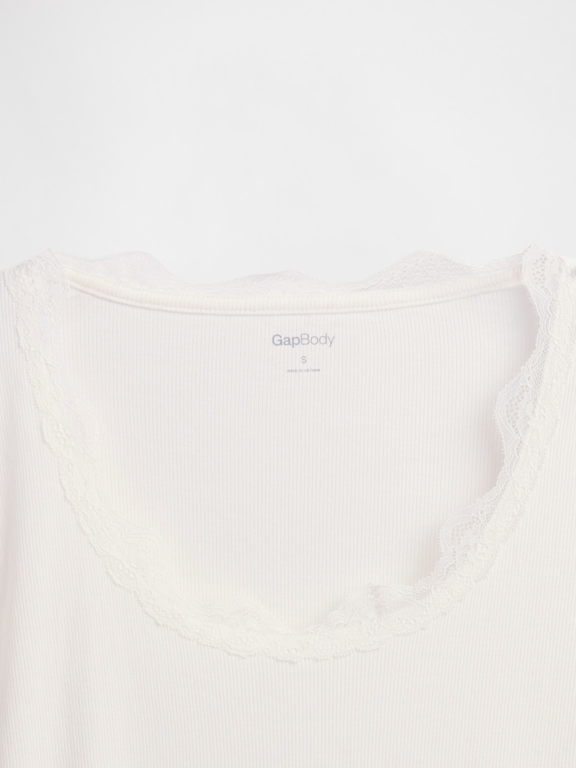 Mini Rib Lace-Trim PJ Top