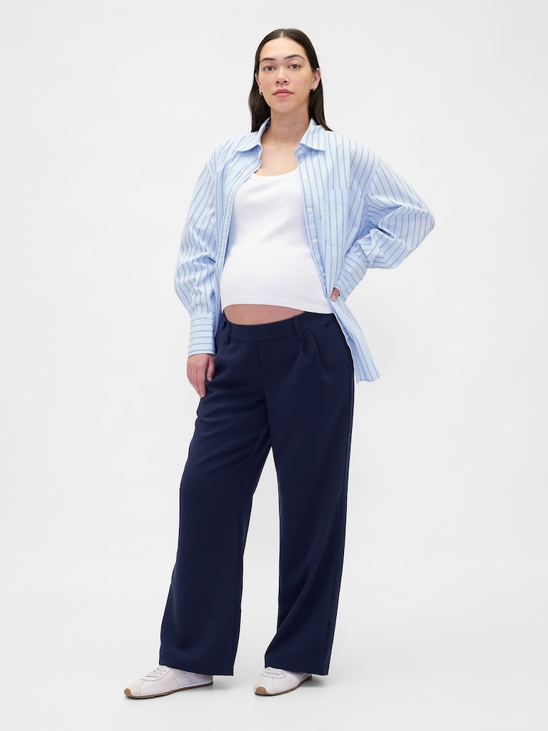 Maternity Under Belly 365 Wide-Leg Trousers