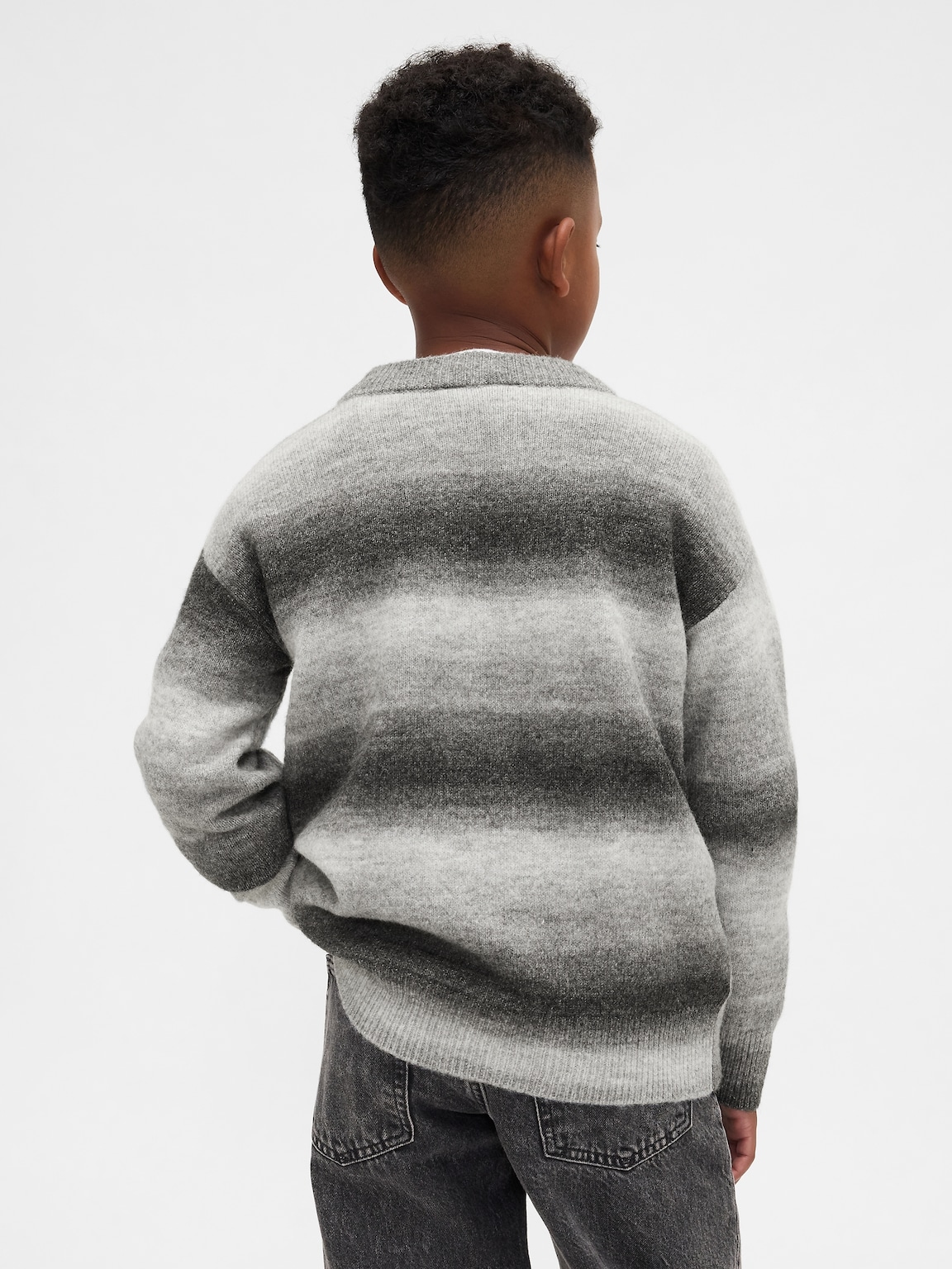 Kids Space-Dye Relaxed Crewneck Sweater