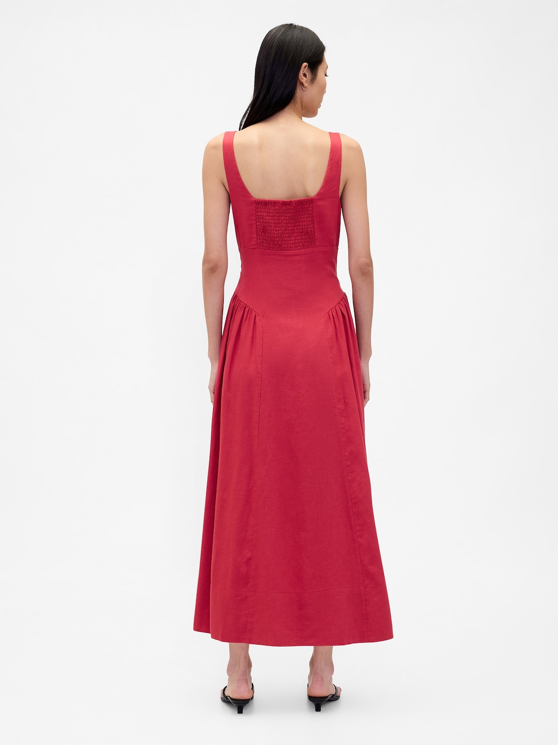Shirred Maxi Dress