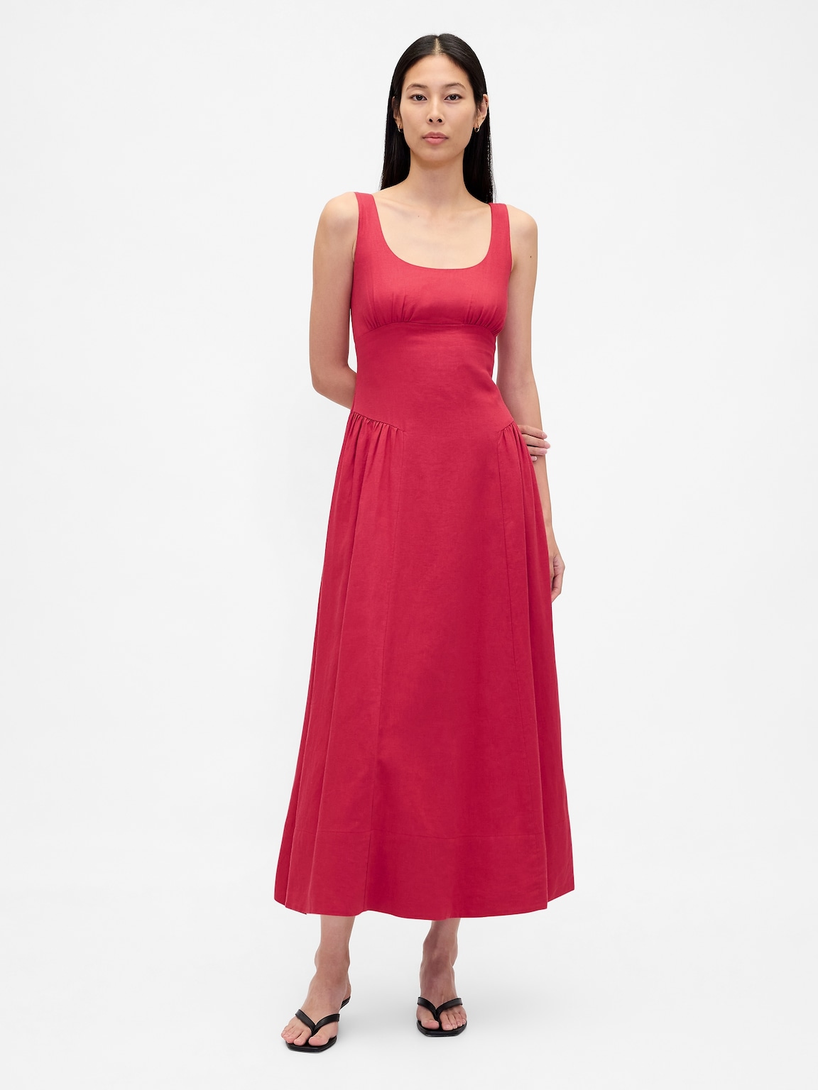 Shirred Maxi Dress