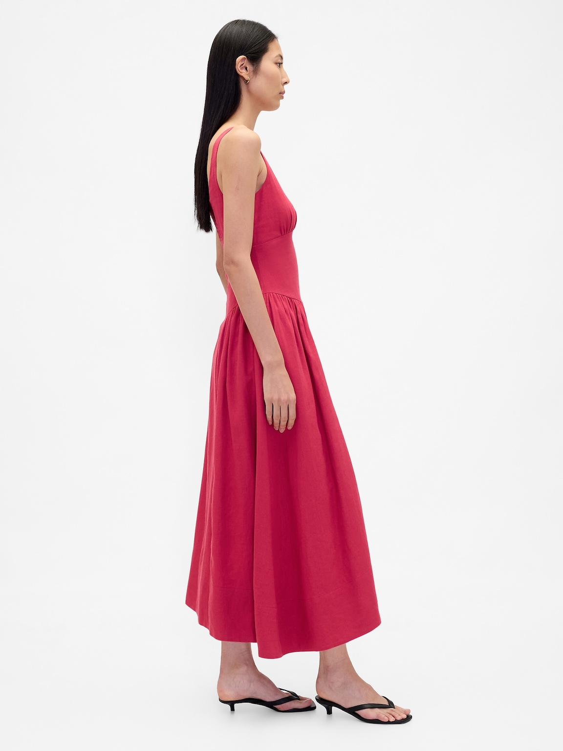 Shirred Maxi Dress
