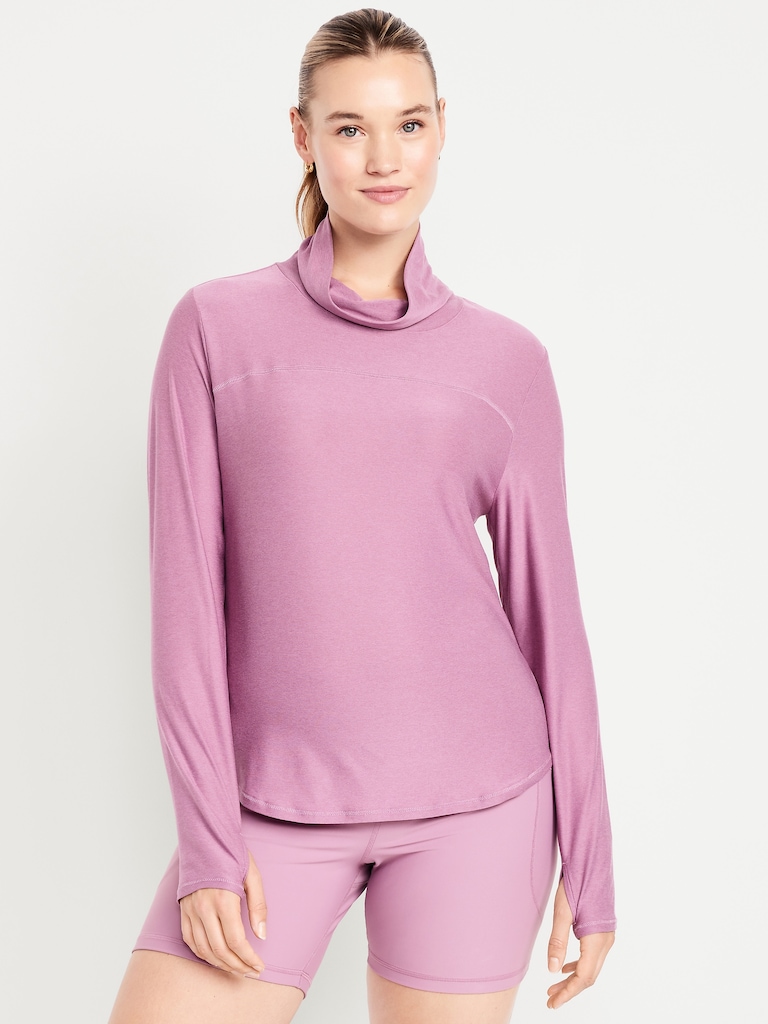 CloudMotion Funnel Neck Top