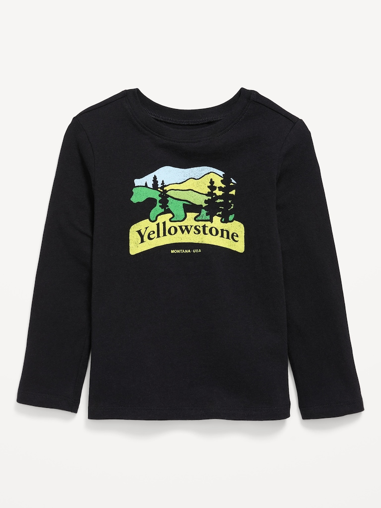Long-Sleeve Unisex Graphic T-Shirt for Toddler