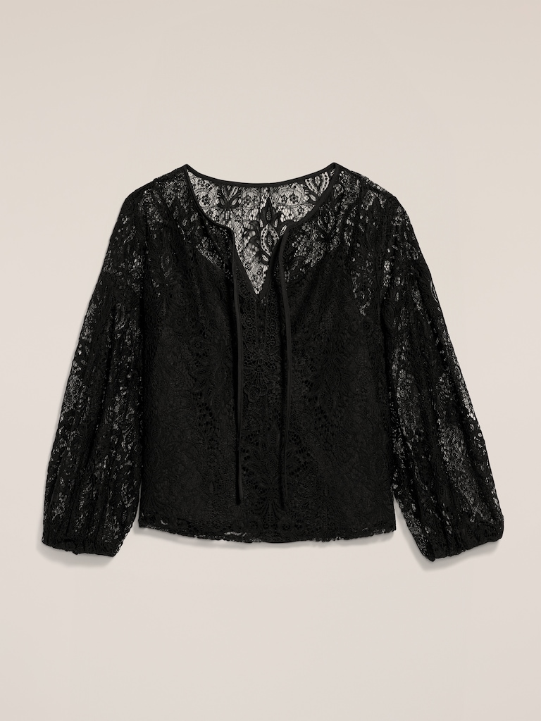 Old Navy x Anna Sui Lace Applique Top