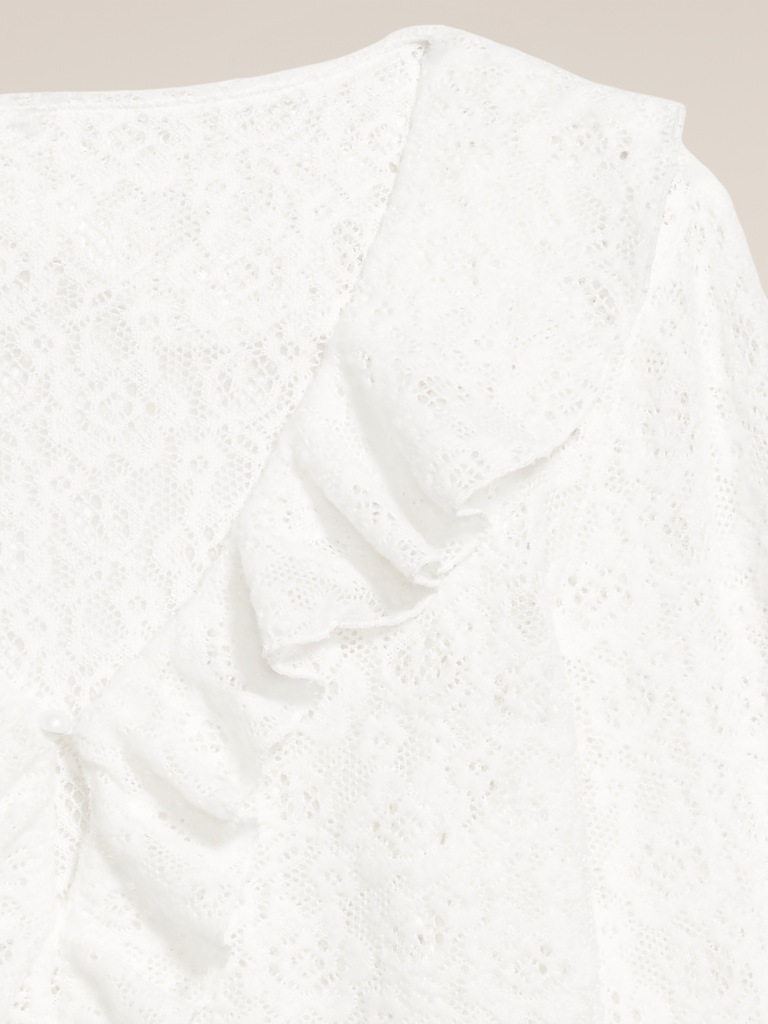 Old Navy x Anna Sui V-Neck Floral Lace Top