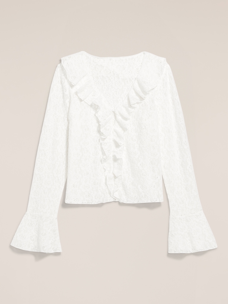 Old Navy x Anna Sui V-Neck Floral Lace Top