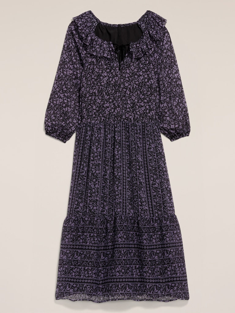 Old Navy x Anna Sui Tiered Ruffle Maxi Dress