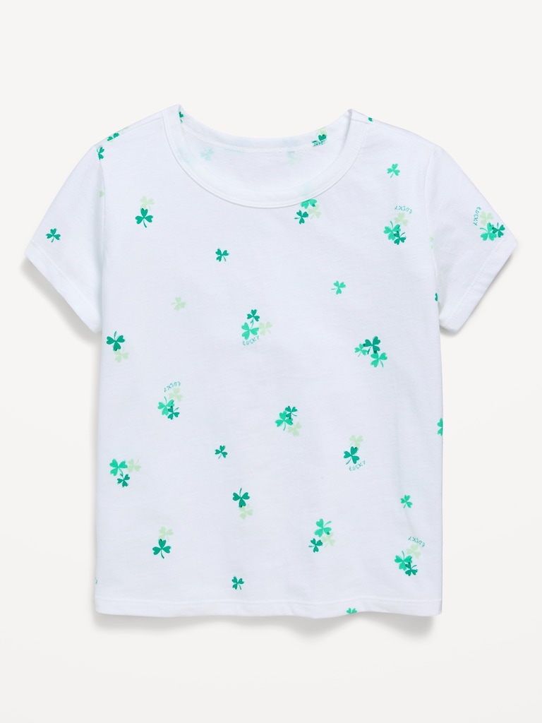 Softest Printed Short-Sleeve T-Shirt for Girls