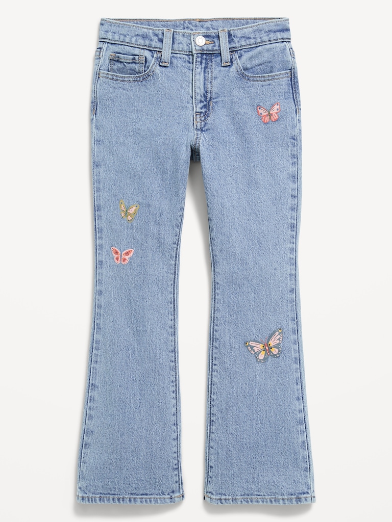 High-Waisted Flare-Leg Jeans for Girls