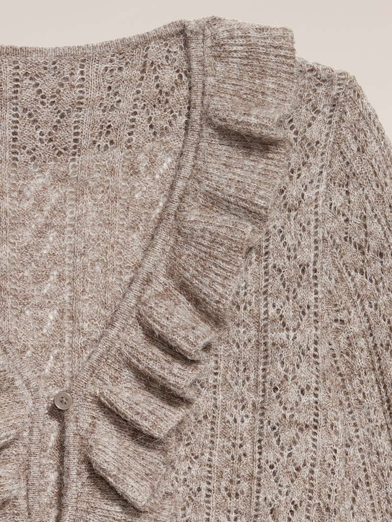 Old Navy x Anna Sui Ruffle Cardigan Sweater