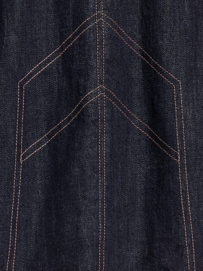 Old Navy x Anna Sui Denim Seamed Mini Skirt