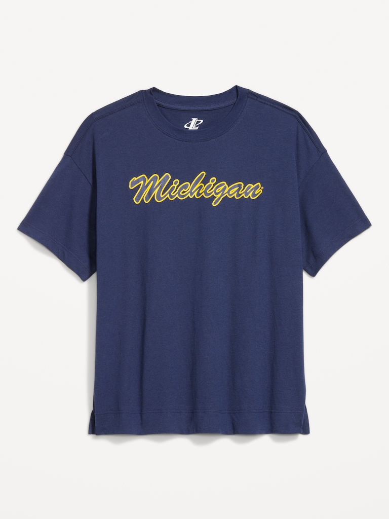 College Crew-Neck T-Shirt for Women