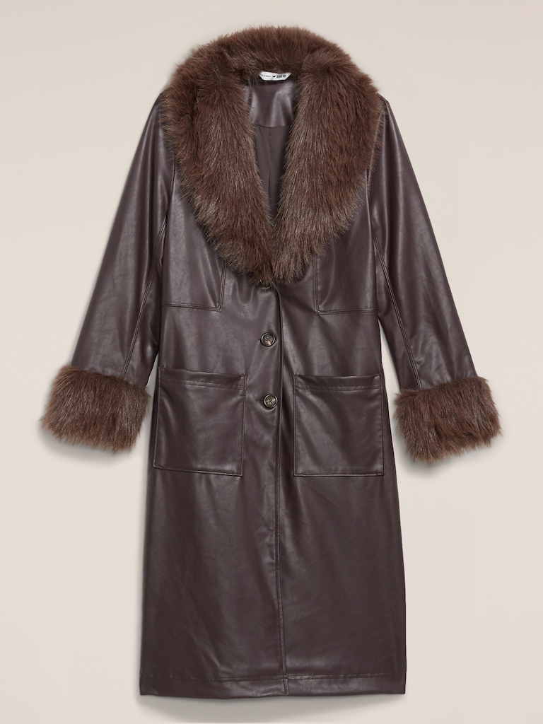 Old Navy x Anna Sui Vegan Leather Coat