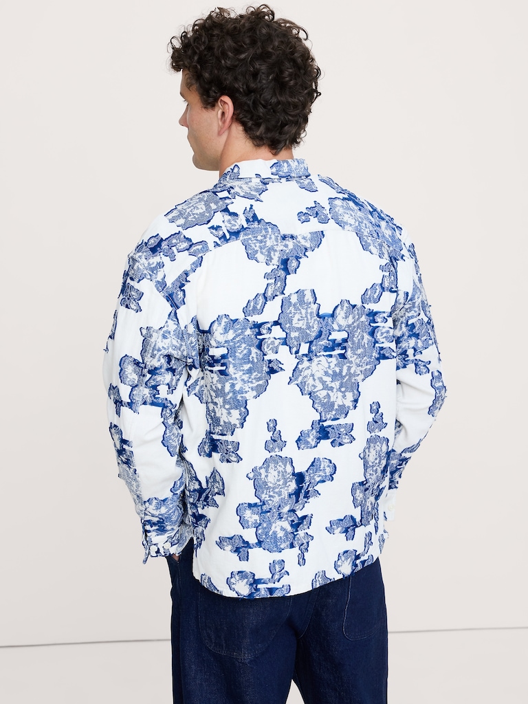 Relaxed-Fit Textured Cotton Shirt