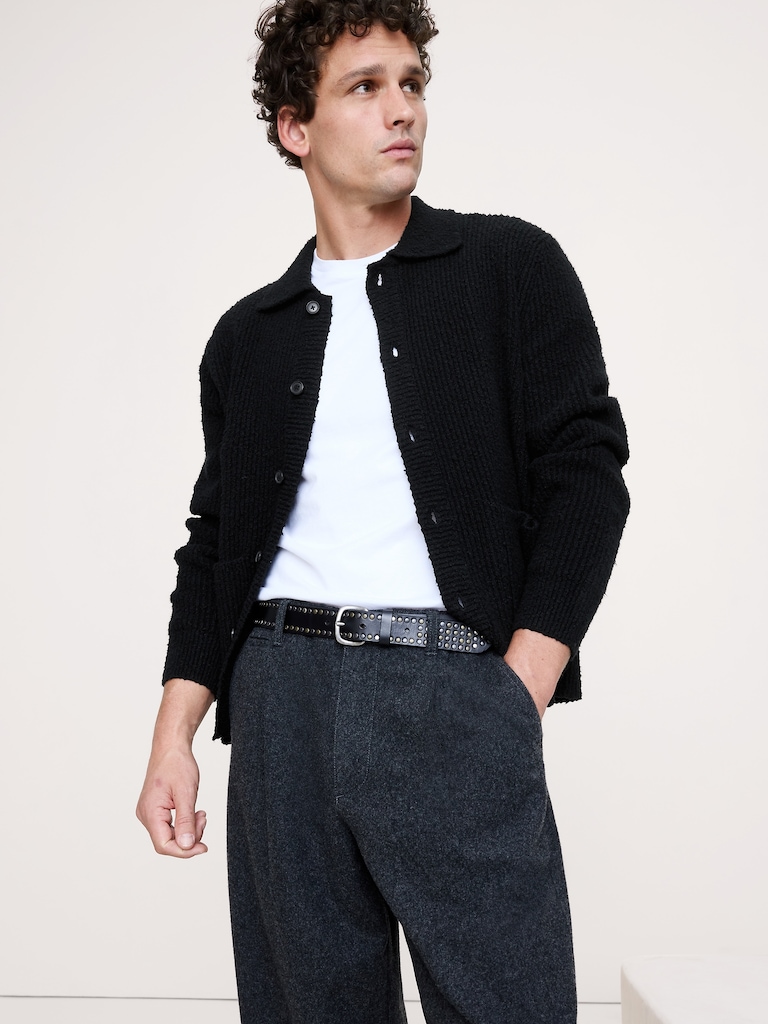 Studded Leather Belt