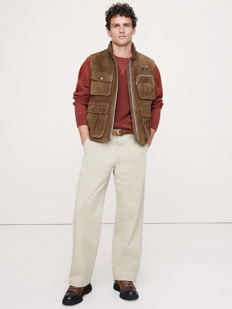 Patchwork Crew-Neck Sweatshirt