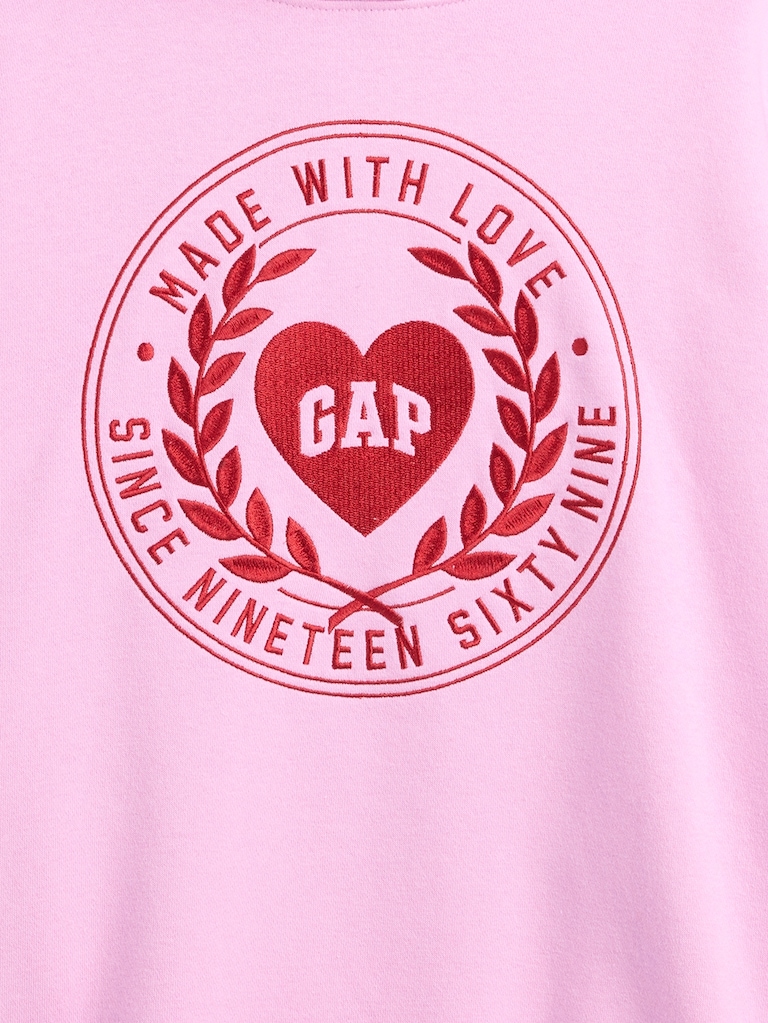 Kids VintageSoft Oversized Heart Logo Hoodie