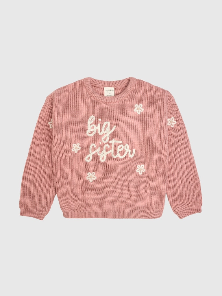 Sweet Wink Big Sister Knit Sweater