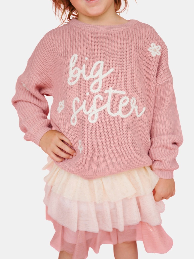Sweet Wink Big Sister Knit Sweater