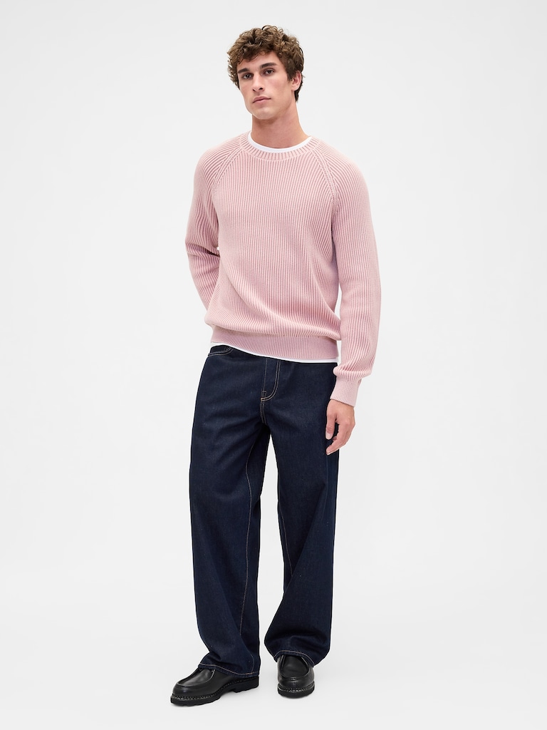 Classic Raglan Crewneck Sweater