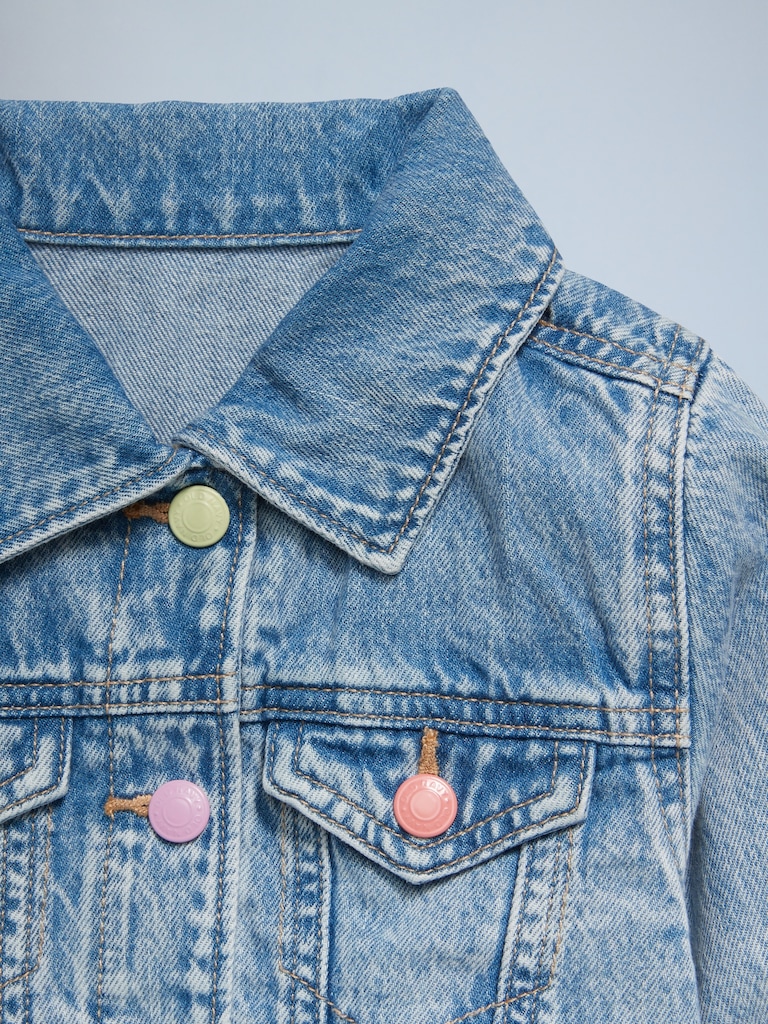 Cropped Trucker Jean Jacket for Toddler Girls