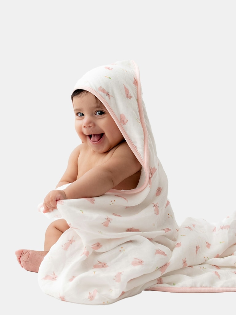 Bamboo Little Bunny Hooded Towel Set