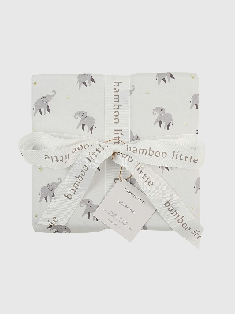 Bamboo Little Elephant Baby Blanket