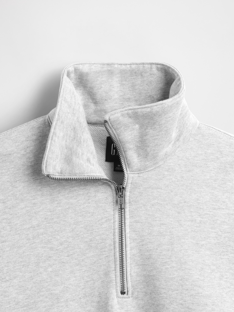 Heavyweight Oversized Quarter-Zip Pullover