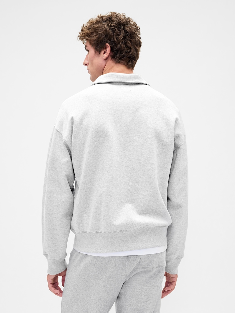 Heavyweight Oversized Quarter-Zip Pullover