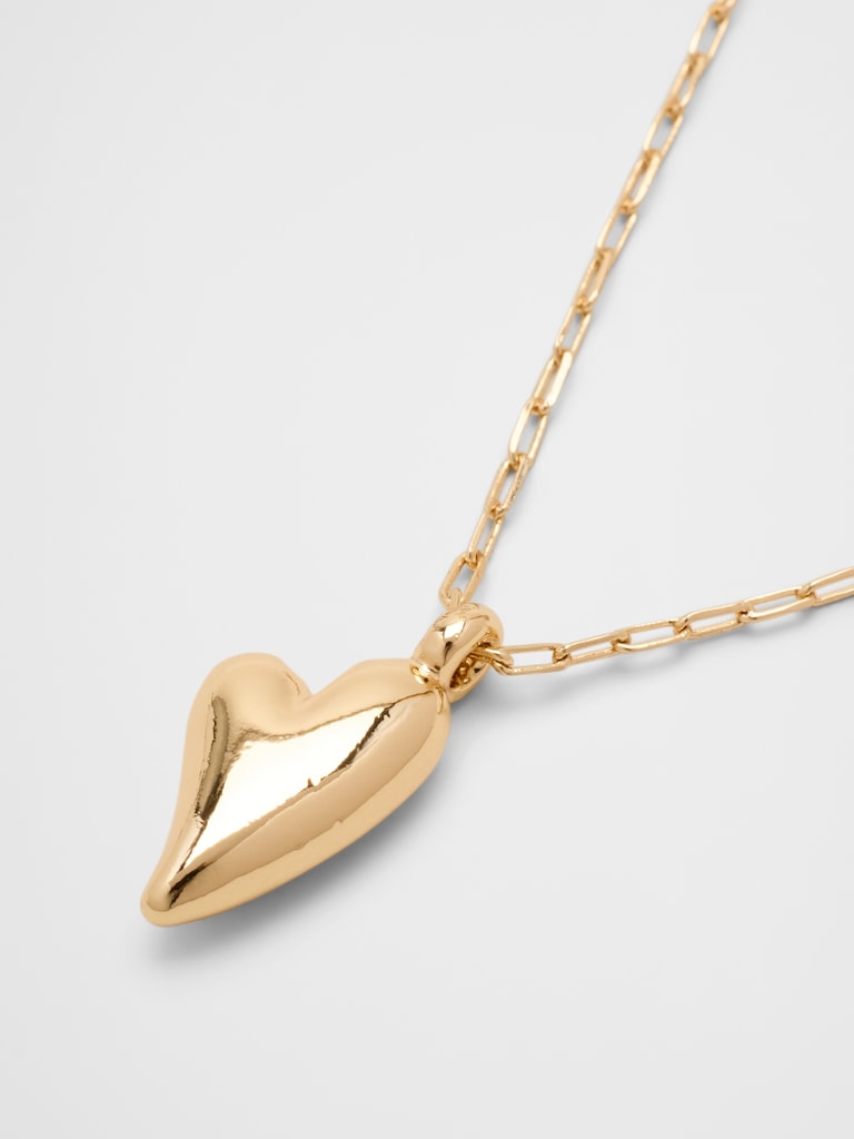 Mini Heart Pendant Delicate Chain Necklace