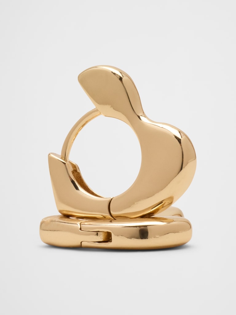 Mini Heart Huggie Earrings