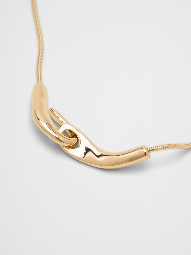 Interlock Snake Chain Necklace