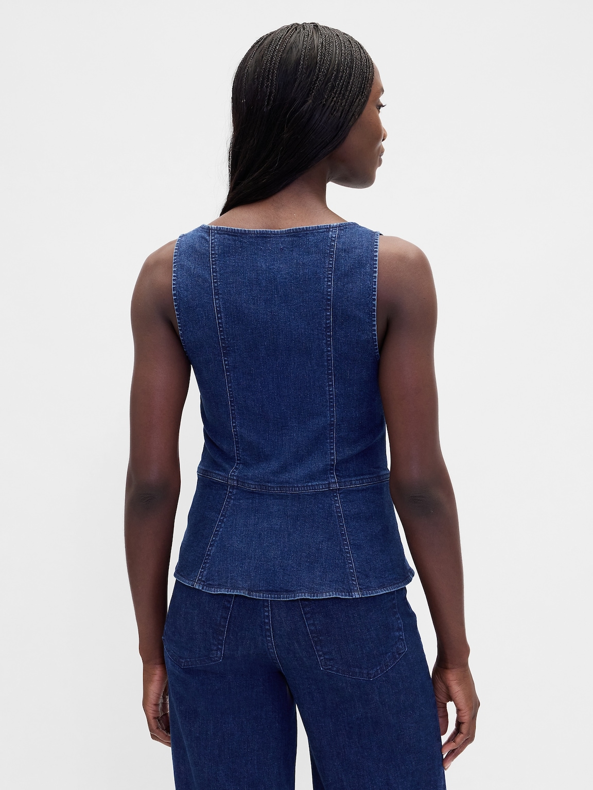 Denim Zip Vest