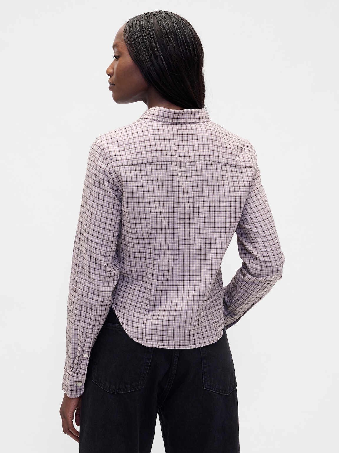 Flannel Fitted Plaid Shirt