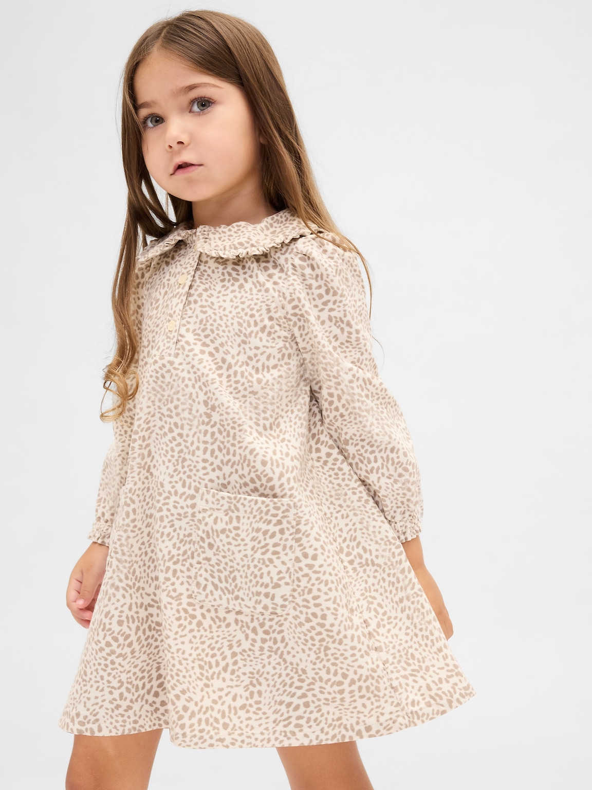 Baby & Toddler Corduroy Ruffle Collar Dress