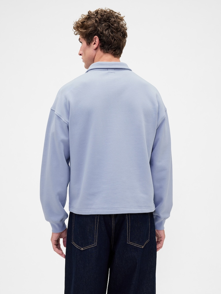 Heavyweight Oversized Half-Zip Pullover