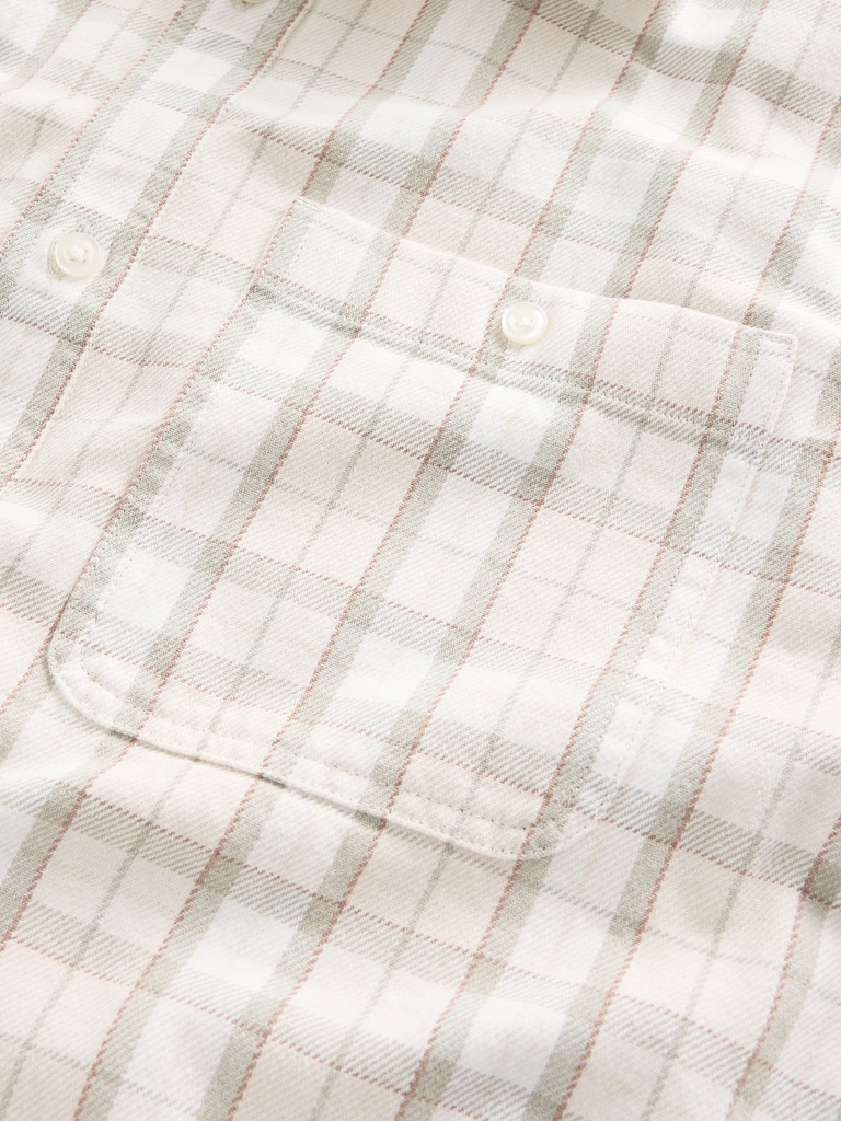 Sunwashed Twill Straight-Hem Shirt