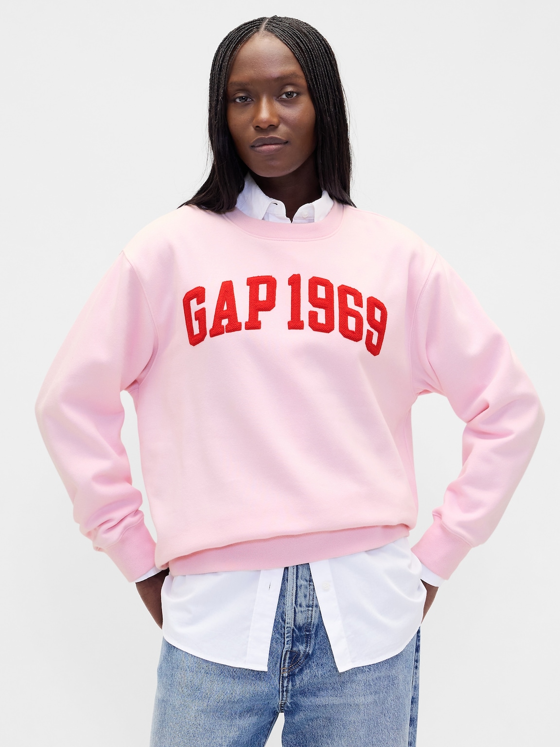 VintageSoft Gap Logo Tunic Sweatshirt