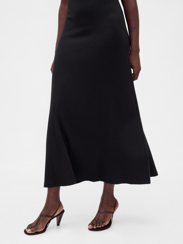 Modern Square-Neck Maxi Dress