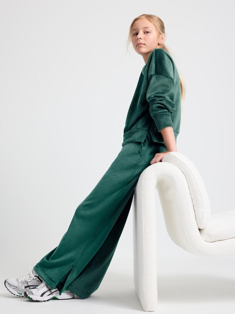 Athleta Girl Cozy Rib Crewneck