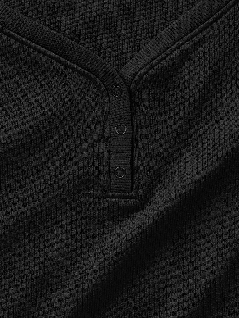 Athleta Girl Rise Above Rib Henley Top