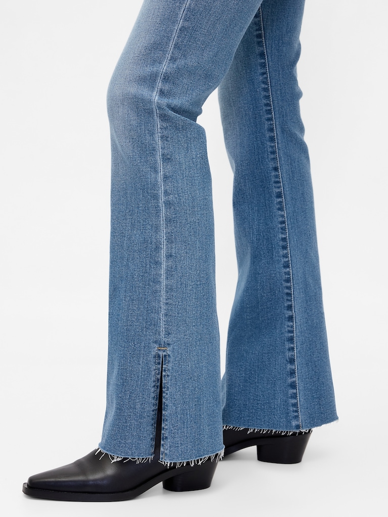 Low Rise Long & Lean Split-Hem Jeans