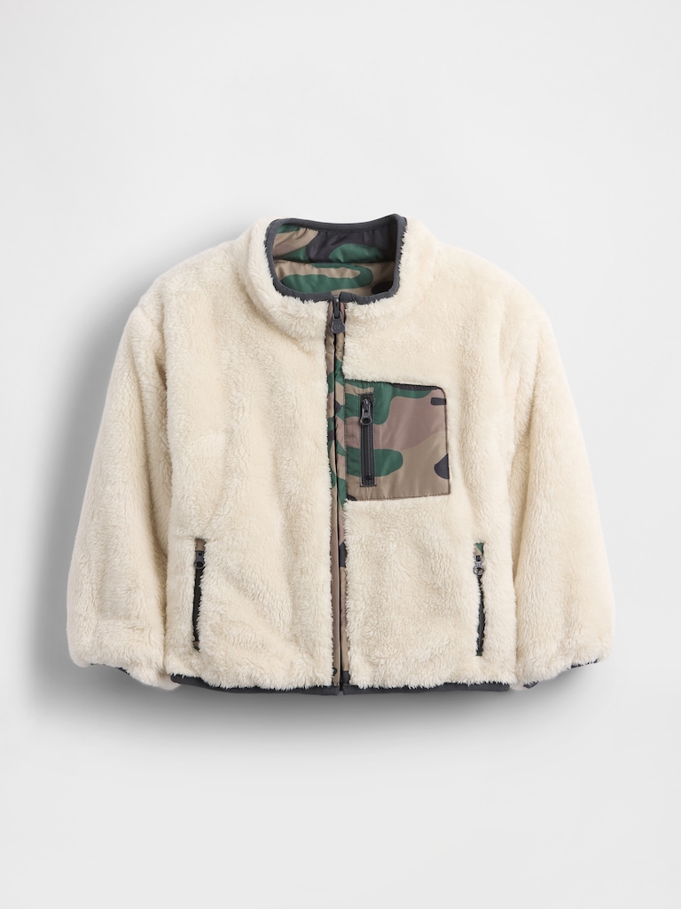 Baby & Toddler Lightweight Sherpa Reversible Jacket