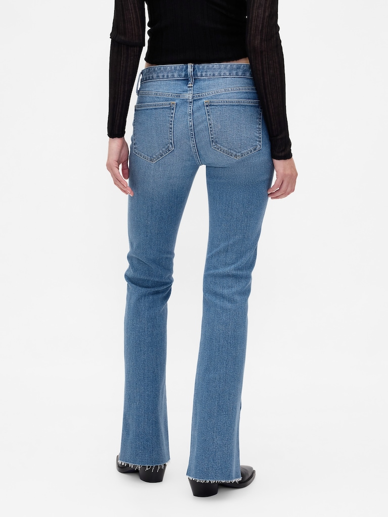 Low Rise Long & Lean Split-Hem Jeans